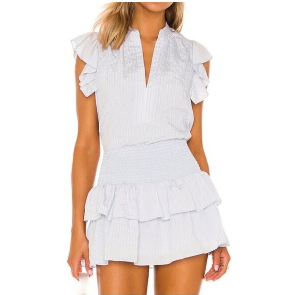 Amanda Uprichard Sheradin Top and Aurelie Skirt in Bangle Stripe - Size M